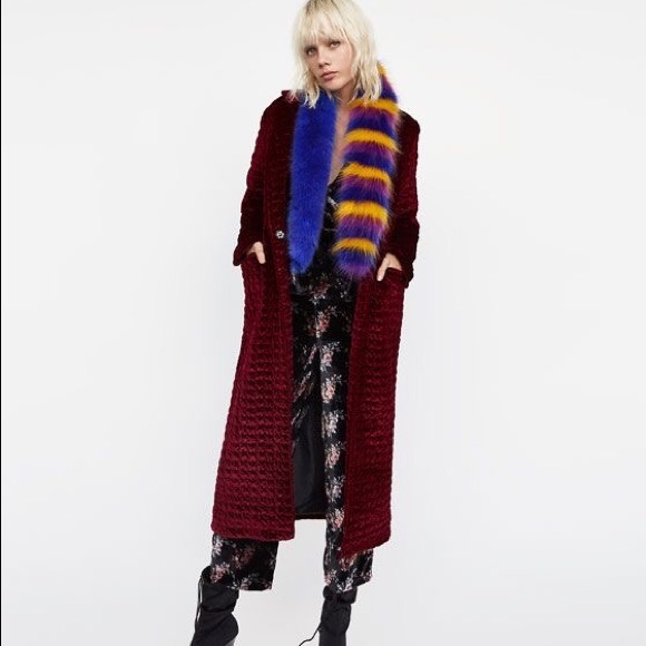 Zara | Jackets \u0026 Coats | Zara Burgundy 